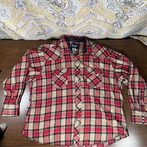 Wrangler Heavy Cotton Snapshirt - Size XXL